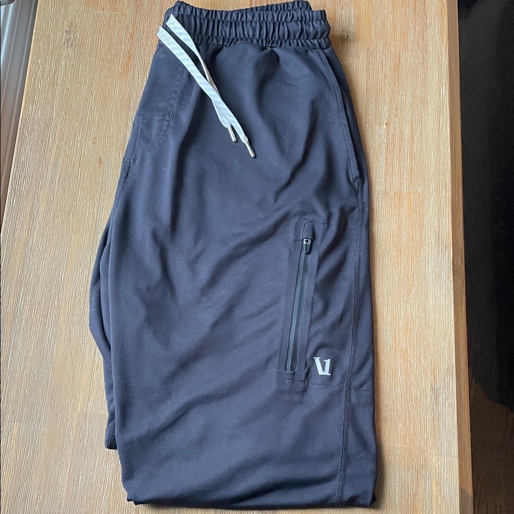 Vuori Black Sunday Performance Joggers with Zipper Pocket